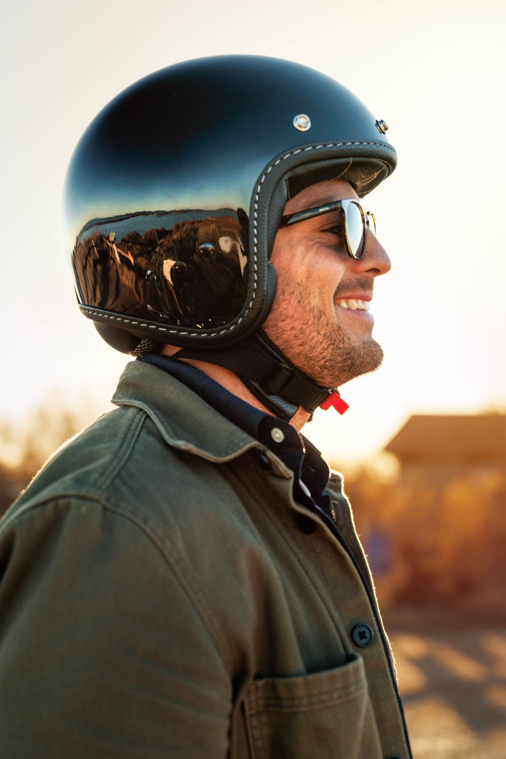 Portrait - Sunset - Photo Arthur Vincent - Casque Moto